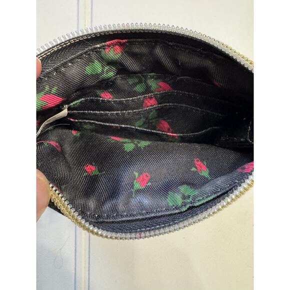 Betsey Johnson Animal Print Sequins Wristlet Pouch Coin Purse - Picture 2 of 4